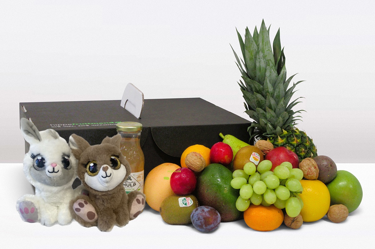 Fruitmand groot Knuffel Fruitmand groot knuffel