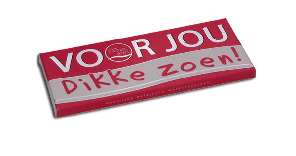 images Chocolade reep "Dikke Zoen"