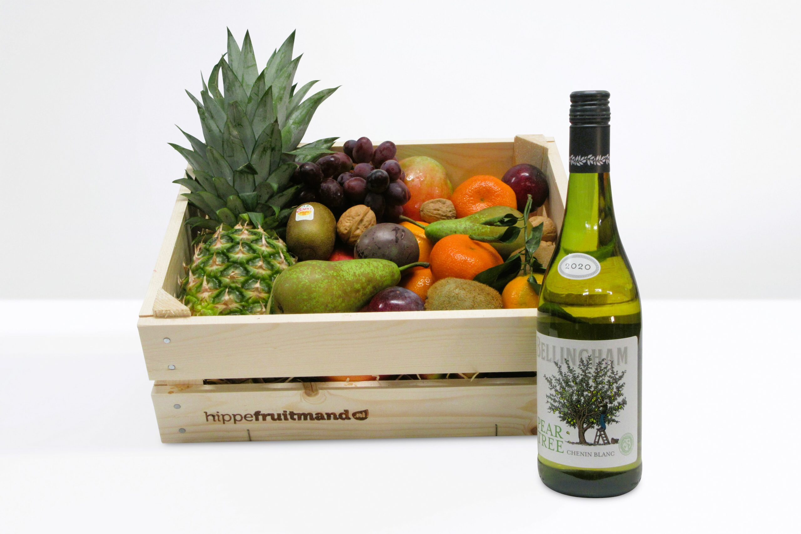 Hippefruitkist Groot witte wijn Fruitkist witte wijn