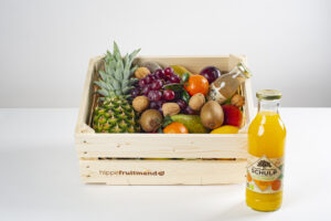 Hippe fruitkist jus d'orange